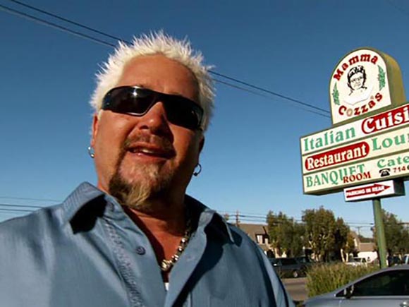Guy Fieri at Mama Cozza's Italian Restaurant